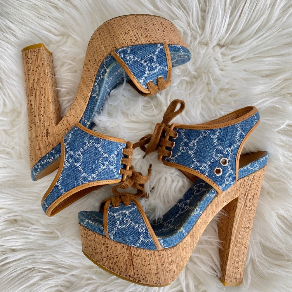 GUCCI Sandals Platform Heels